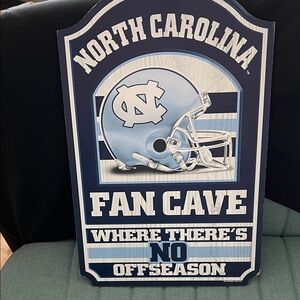 Wincraft North Carolina Fan Cave Sign - Blue and White